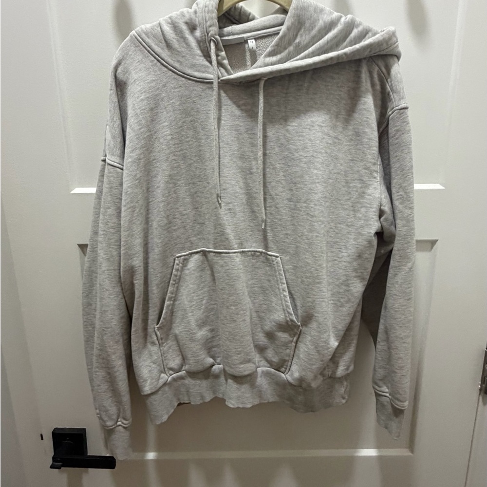 Weekday Light Gray Pullover Hoodie